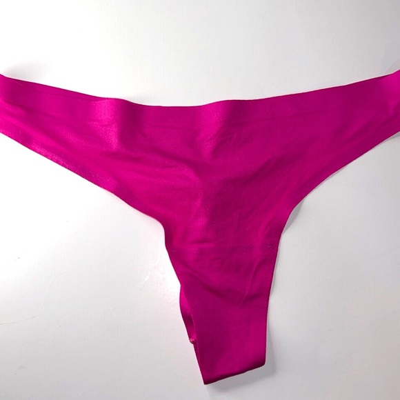 SOMA Enbliss Soft Stretch Thong Panties‎ in Plumeria Fuchsia Pink Sz M NEW - Picture 9 of 13